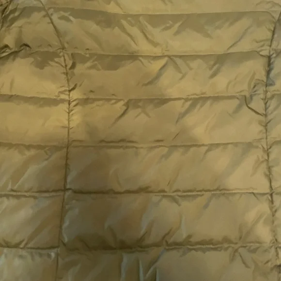 J Jill Medium Olive Green 75% Down Packable Puffer Jacket Coat - Picture 6 of 6